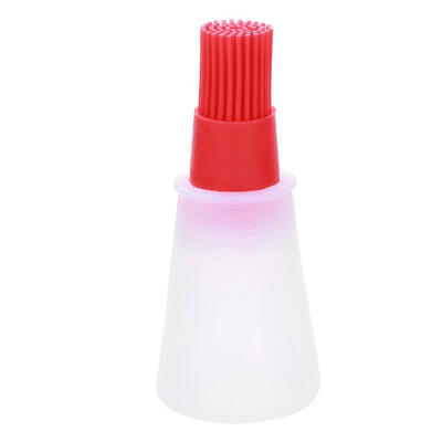 

1pc Heat Resisting Silicone Grill Oil Bottle BBQ Basting Brush Cooking Tool