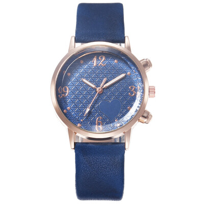 

Ms Personality Grid Heart Belt Watch Womens Casual Quartz Watch Generation