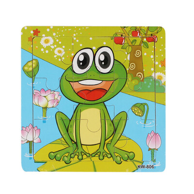 

Gotoamei Frog Wooden Kids Children Jigsaw Education And Learning Puzzles Toys