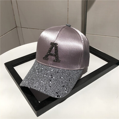 

Hat female spring Korean version versatile baseball cap harbor wind letter curved eaves cap leisure Street shade hat trend
