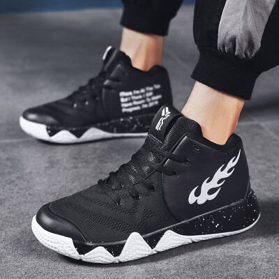 

Summer mesh breathable couple basketball shoes high help men&women lightweight two-color casual trend sports shoes