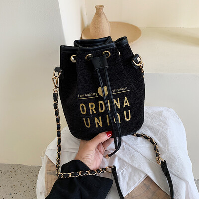 

Advanced feeling womens bag small fresh mini-bucket new style2019 Korean one-shoulder one-shoulder one-shoulder