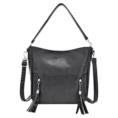 

Tailored Fashion Women Zipper Pure Color Leather Handle Bag Messenger Bags Crossbody Bags