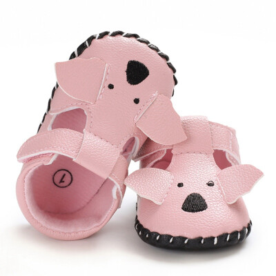 

Summer Baby Boys Girls Shoes Cute Cartoon Pig Hollow Plaid Soft-Soled Princess shoes born Baby Girl First walkers prewalkers