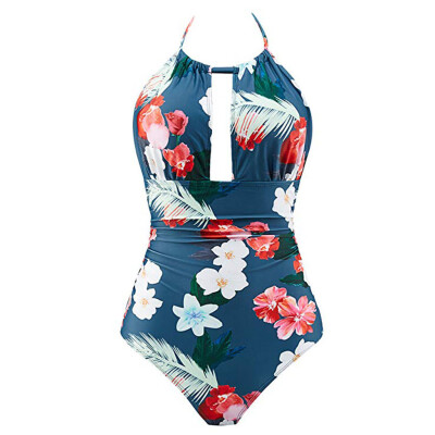 

Roseonmyhand Womens One Piece Swimwear Backless Tummy Control Monokini Swimsuits