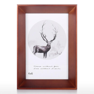 

Brown Photo Framework Rustic Wooden Picture Framework Family Art Photo Framework for Desktop Display 8X10