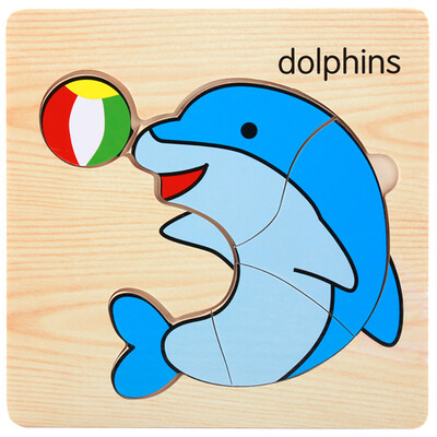 

Gotoamei Wooden Lovely Puzzle Educational Developmental Baby Kids Training Toy Gift