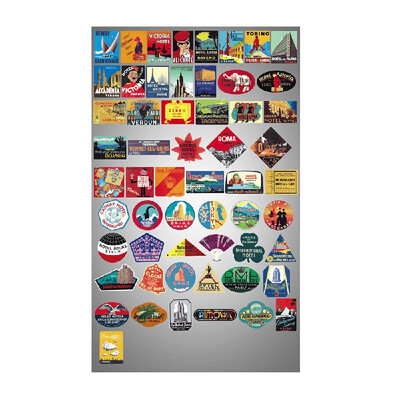 

56 Pcs Cartoon Stickers Mixture Sticker Set Decals Packs for Water Bottle Laptop Cellphone Skateboard Bicycle Motorcycle Car Bumpe
