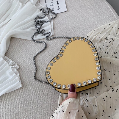 

Sweet Girl Travel bag 2019 Summer New Quality PU Leather Womens Designer Handbag Diamond Chain Shoulder Messenger Bag Crossbody