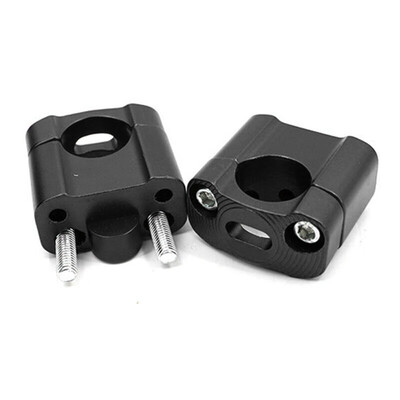 

Black Universal 22mm28mm Motorcycle Handlebar Handle Fat Bar Mount Clamps Riser