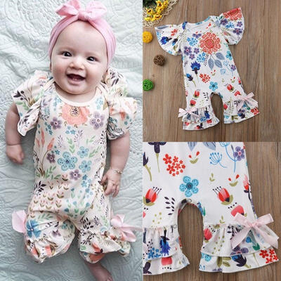 

Stylish Newborn Kids Baby Girls Floral Romper Bodysuit Jumpsuit Clothes Outfits