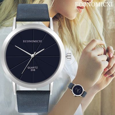 

RM Womens Fashion Roman Numerals Watch Faux Leather Analog Quartz Wrist Watches