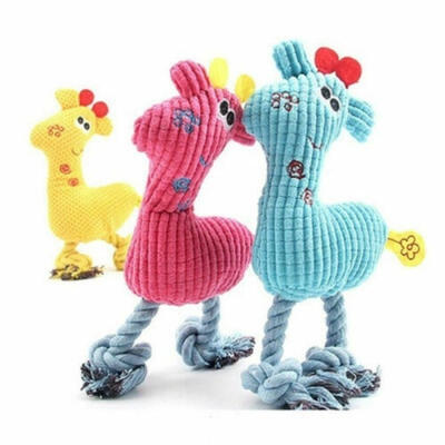 

New Pet Dog Puppy Chicken Chew Toy Squeaker Squeaky Soft Plush Play Sound Toys