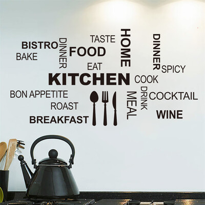

Quote Wall Stickers For Kitchen Decoration Waterproof Removable Decals
