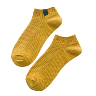 

Mens Shallow Mouth Pure Cotton Retro Socks Male Breathable Socks