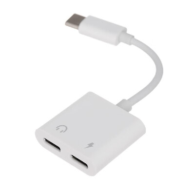 

USB C to Type C Audio Headset Adapter USB C Power Charging Port for Huawei Xiaomi OPPO Samsung