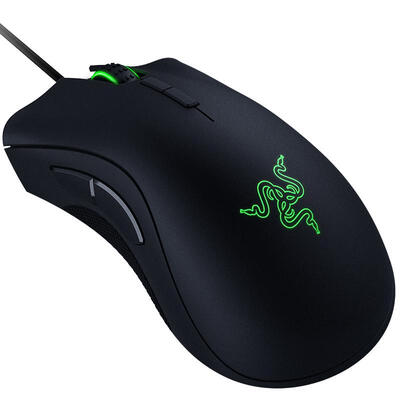 

Razer Deathadder Elite Gaming Mouse 16000 DPI Optical Sensor Chroma RGB Lighting Mechanical Switches - Black
