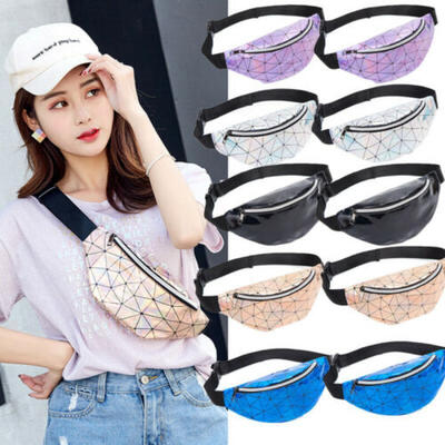 

Laser Transparent Clear Bum Waist Fanny Pack for Women Chest Crossbody Beach Bag