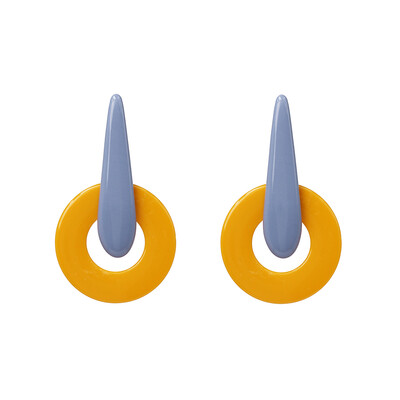 

AOTEMAN Vintage Acrylic Geometric dangle earrings big round statement earrings party jewelry Accessories wholesale 2019