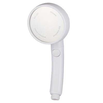 

ABS Pressurized Shower With Switch Handheld High Pressure Head Plating Adjustment Water Flow Shower