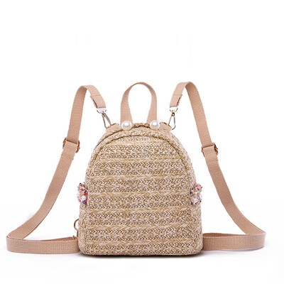 

Backpack ladies pearl small backpack outdoor casual ladies bag