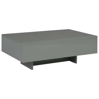 

Coffee Table High Gloss Gray 335"x217"x122" MDF