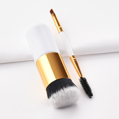 

Toponeto 2PCS Cosmetic Brush Face Makeup Brush Powder Blush Brushes Foundation Tool