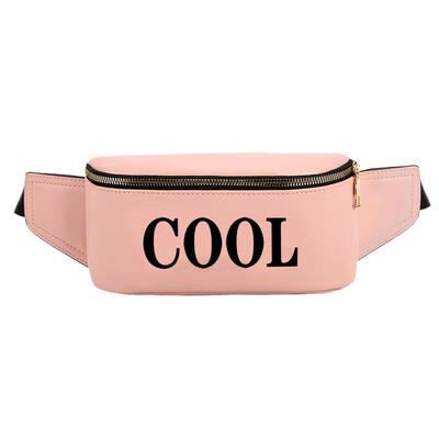

Women Letter Print Shoulder Waist Fanny Packs Leather Crossbody Chest Bags