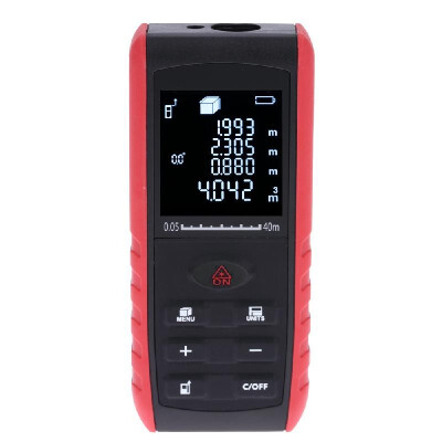 

60m Portable Handheld Digital Laser Distance Meter Range Finder Area Volume Measurement with Angle Indication