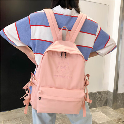 

Ins schoolbag female Korean high school students small fresh academic style simple ancient travel backpack