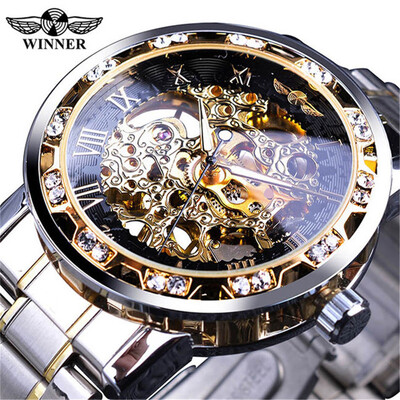 

Gobestart T-WINNER Fashion Hollow Luxury Design Business Fashion Mens Mechanical Watch