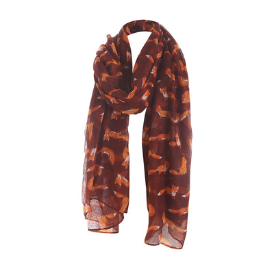 

Gobestart Women Ladies Printed Pattern Lace Long Scarf Warm Wrap Shawl