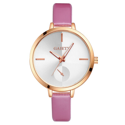 

Minimalism Womens Watches Scale Disc Ladies Quartz Movement Wristwatch Golden Border Leather Strap Clock Fashion Montre Femme50