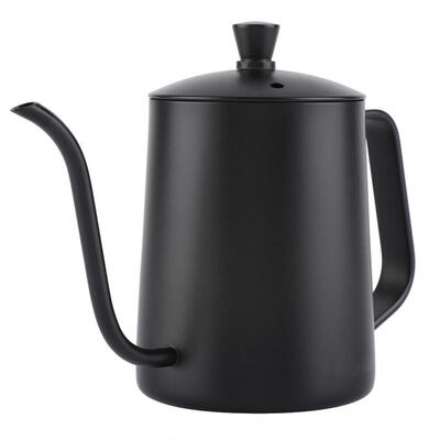 

Greensen 550ml Stainless Steel Long Gooseneck Coffee Pot Kettle with Lid for Home Kitchen Coffee Shop