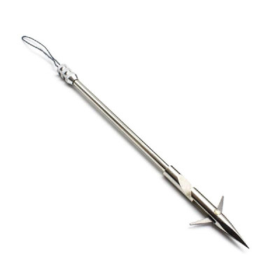 

1PC Stainless Steel Bowfishing Arrows with Arrowhead Broadhead Fishing Slingshot Catapult Dart Hunting Shooting Fish