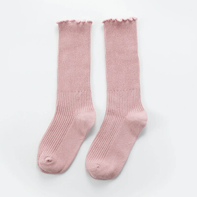 

Autumn Girls Baby Fashion Casual Sock Flower Selvedge Cotton Socks Keep Warm Loose Socks