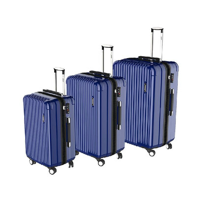 

3PCS Luggage Set Carry-on Suitcase ABSPC Hard Shell Trolley 22"26"30" TSA Lock Universal Wheels