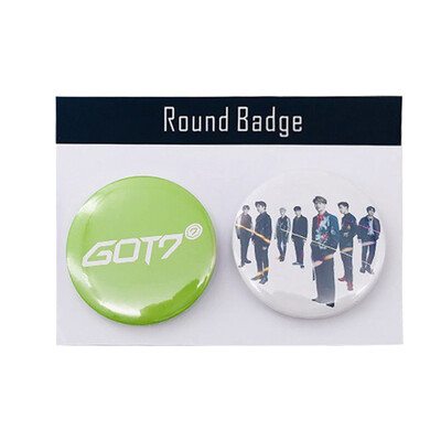

2PCS Fashion BLACKPINK TWICE Badges GOT7 TXT SEVENTEEN Brooch Chest Pin Jewelry