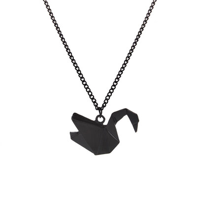

Fashion Women Origami Swan Pigeon Crane Long Clavicle Chain Necklace Jewelry