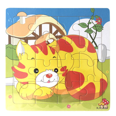 

Gotoamei Wooden Puzzle Educational Developmental Baby Kids Training Toy