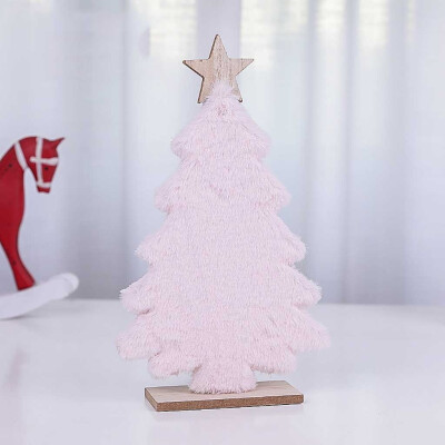 

〖Follure〗Wooden Mini Christmas Tree Desktop Ornaments Merry Christmas Party Decor