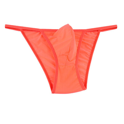 

Mens Sexy Bikini G String Briefs Thongs Low Waist Bulge Pouch Solid Underwear