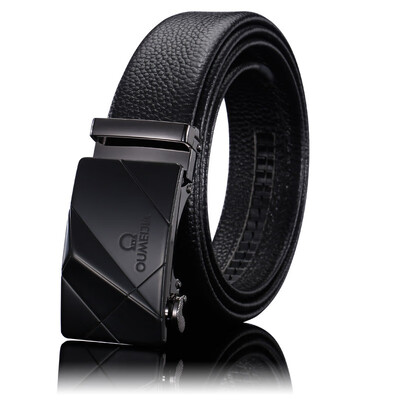 

Factory direct mens belt leather automatic buckle business belt mens first layer leather belt belt