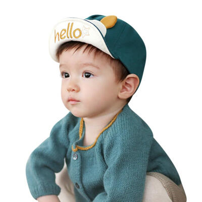 

Infant Baby Baseball Hat Boys Girls Cartoon Cotton Sunhat Soft Peak Cap