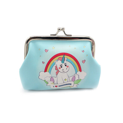 

Unicorn Cartoon Simple Hasp Magical Wallet Mini Snacks Coin Purse Change Purse Money Bag