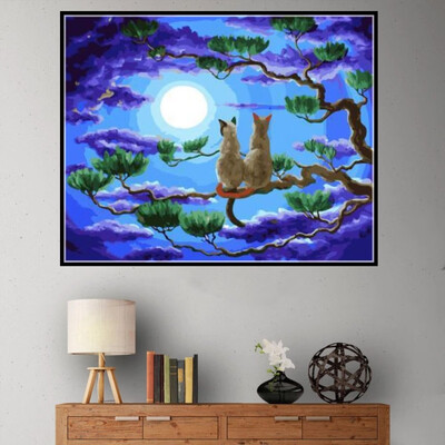 

Gobestart 5D Embroidery Paintings Rhinestone Pasted DIY Diamond Painting Cross Stitch