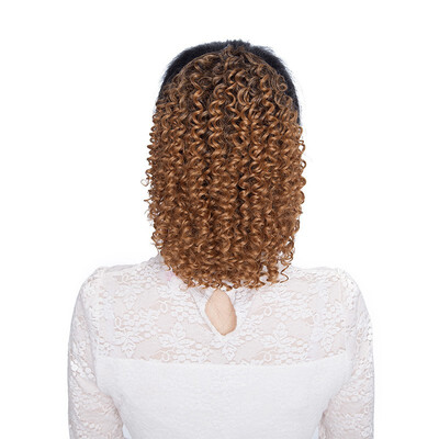 

Kinky Curly Afro Bun Drawstring Ponytail Hair Extensions As Real Soft Synthetic