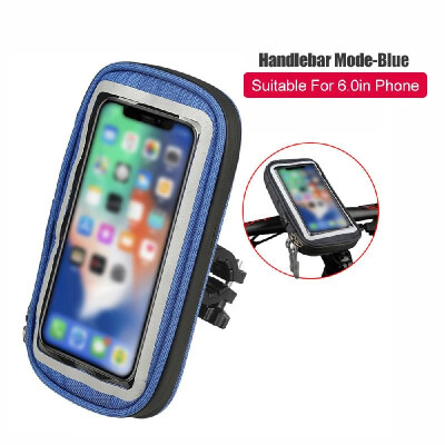 

Portable Waterproof High Sensitivity 360 Degrees Rotation Bike Electrombile Mobile Phone Bag Bracket Gray Handlebar Mode