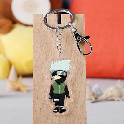 

CAR-TOBBY Anime Naruto Double Sided Acrylic Key Chain Pendant Anime Accessories Cartoon Key Ring-in Key Chains