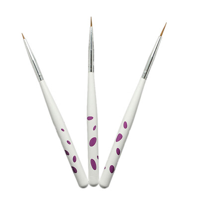 

Toponeto 3Pcs Nail Art Painting Pen Nail Pen Suit Taper Shank Pens Manicure Tools